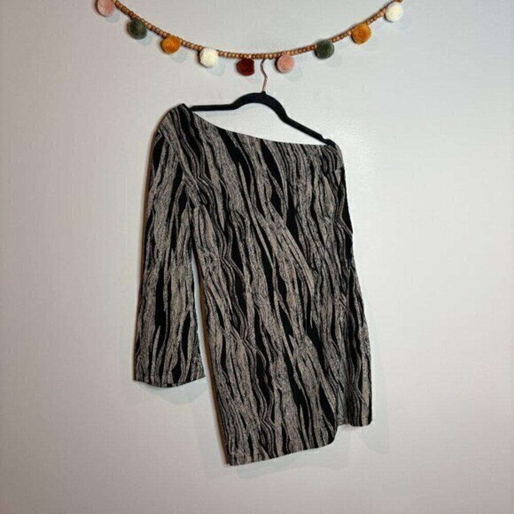 W118 by Walter Baker patterned one sleeve mini dress